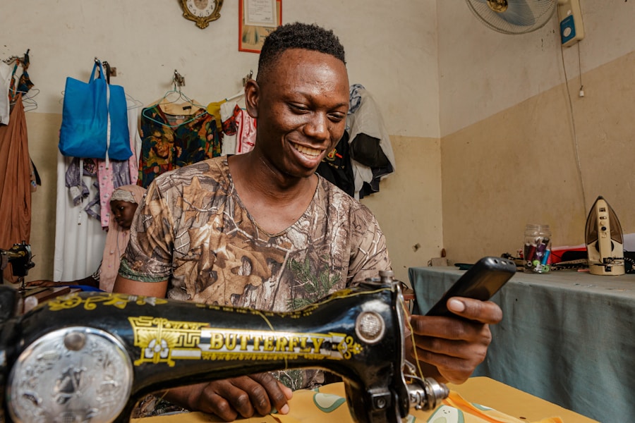 A maker working by hand in his workshop